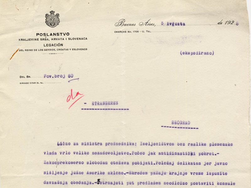  у југословенској колонији на Скупштински атентат 1928